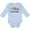 AE-Light Blue, variant on Sloth Baby Boys or Girls Long Sleeve Baby Bodysuit