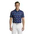 thumbnail image 2 of Birdie Bound Men's and Big & Tall Firecracker Popsicle Print Polo Top, Sizes XS-4XLT, 2 of 6