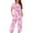 Pink, variant on Women Two Piece Pajama Set Short Sleeve Halloween Pumpkin Ghost Bat Print Night Comfort Pajama Cute Two Piece Sleepwear Henly Tops and Pants Loungewear