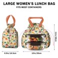 thumbnail image 5 of Colorful Dinosaur Assortment Pattern Drawstring Lunch Bag Women - Drawstring Lunch Bag Insulated for Work Office - Stain-Resistant Large Lunchbags for Women with Multi-Pockets, 5 of 6