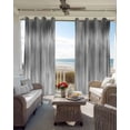 thumbnail image 4 of Grey Blackout Curtains, Light Blocking Print Window Curtains, Modern Abstract Art Ombre Striped Thermal Insulated Window Drapes for Living Room Kitchen Cafe 2 Panels, 104"W x 52"L, 4 of 9