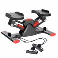 thumbnail image 1 of twisto Side Stepper Exercise Machine Leg Shaping Twist Stepper with Bands Compact, Black Red, 1 of 10