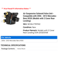 thumbnail image 2 of Air Suspension Solenoid Valve Unit - Compatible with 2006 - 2012 Mercedes-Benz R350 (Models with 2 Coner Rear Leveling) 2007 2008 2009 2010 2011, 2 of 2