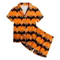 thumbnail image 4 of Halloween Girls Pajama Set Short Sleeve Button Down Girls PJS Sleepwear Summer Nightwear Loungewear Set, 4 of 5