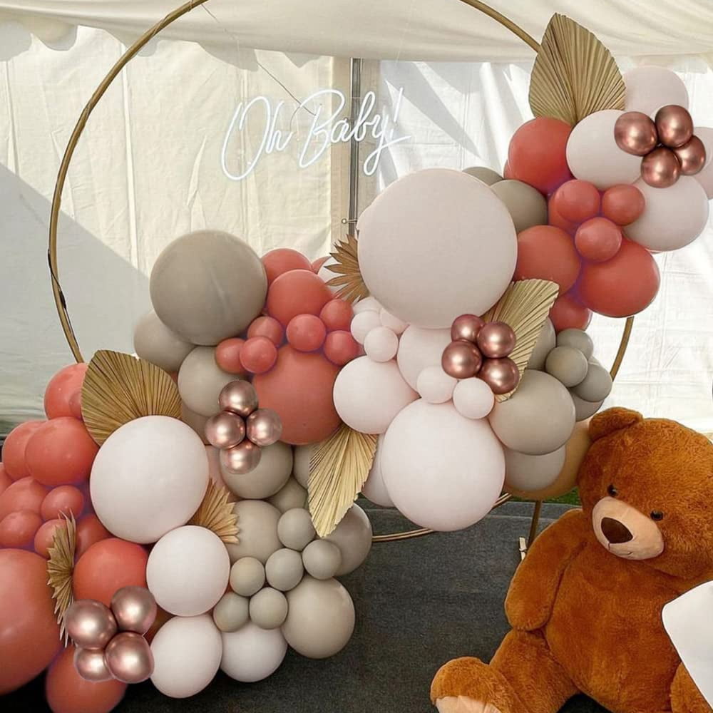  Abaodam 2 Sets Confetti Balloon Ballon Arch Peach and