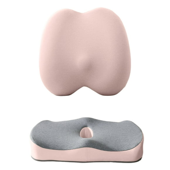 Hearth & Gear Multifunctional Memory Foam Cushion Set For Chair/Car Including Lumbar Cushion Coccyx Cushion Back And Coccyx Injected With Gel Cloud Support Sciatica Seat Seat Cushion Stadium Seating