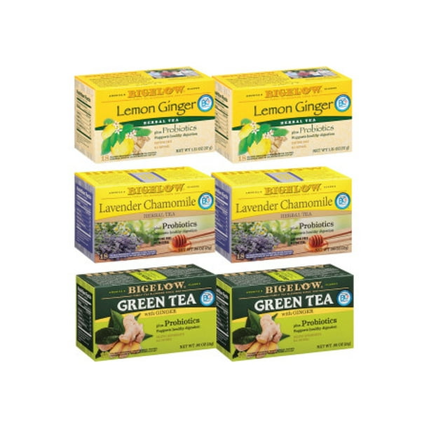 Bigelow Probiotic Tea Variety Pack Tea Bags, 108 Count