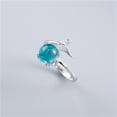 thumbnail image 3 of Mermaid Ring for Women: Adjustable Vintage Mermaid Tail Opal Moonstone Rings Ocean Sea Jewelry Gifts, 3 of 7