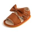 thumbnail image 2 of Honganda Baby Sandals, Girls Solid Color Bowknot Walking Shoes Footwear, 2 of 9