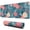 Pioneer Flower Floral, variant on Long Mouse Pads for Desk,Pioneer Flower Floral Print Pattern Desk Mats on Top Of Desks, Desk Mouse Pad Extra Large with 3mm Non-Slip Base and Stitched Edge for Gaming,Office,Work,Home 31.5"x11.8"