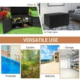 thumbnail image 7 of Spaco 88 Gallon Garden Patio Rattan Storage Container Box-Black, Travel Outdoor Storage Container Box, 7 of 7