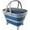 Grey/Mist Blue, variant on SAMMART 17L (4.5 Gallon) Collapsible Basket with Handle-Portable Outdoor Picnic Basket/Crate with 360Ëš Rotating Wheels-Foldable Shopping Bag-Space Saving Storage Container