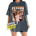 thumbnail image 2 of MDUKONU Custom Graphic T Shirts for Boyfriend & Girlfriend, Personalized Vintage Shirt with Name, Funny T Shirt for Men and Women Orange L, 2 of 5