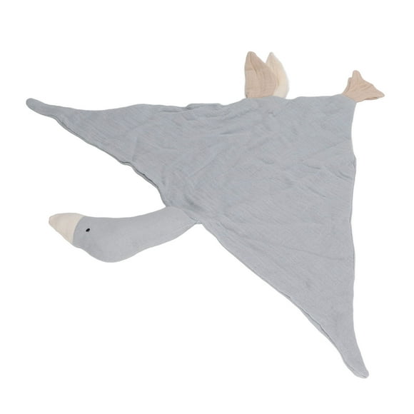 Soft Cotton Baby Goose Shaped Security Blanket For Newborn Infant Cute Breathable, Promotes Fine Motor Development, Multi Functional, Use As An Appease Toy
