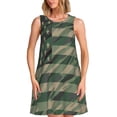 thumbnail image 1 of Balery Jungle Green Camo USA Flag Vestidos de verano para mujer con estampado: vestido holgado sin mangas, vestido playero informal y cómodo para días calurosos., 1 of 7