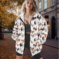 thumbnail image 5 of Yuyamidu Womens Hoodie Chicken Sweatshirts for Women Boho Jacket Zip Up Hoodies for Women Cute Hoodies Zip Up Sweatshirt with Pockets Long Sleeve Sweatshirts L, 5 of 8