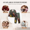thumbnail image 7 of Disketp farm tractor Pajamas Set Long Sleeve Sleepwear Womens Button Down Nightwear Pj Sets-Small, 7 of 7