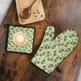 thumbnail image 5 of St. Patrick's Day and Lucky Text Kitchen Oven Mitt and Pot Holder Set 2 Pcs, Heat Resistant Up To 392 °F, for Baking, Cooking and Grilling, 5 of 6