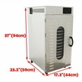 thumbnail image 2 of Rotating Food Dehydrator Fruit Vegetables Electric Drying Machine 20 Trays, 2 of 12