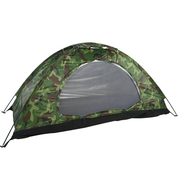 Spptty Extérieur Camouflage UV Protection Imperméable Tente une Personne pour le Camping Randonnée Tente Instantanée