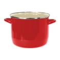 thumbnail image 3 of Vasconia 8-Qt Red Enamel on Steel Stockpot, Heavy-Weight, Oven Safe up to 480°F, Glass Lid with Stainless Steel Handle, 3 of 4