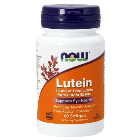 NOW Free Lutein from Xangold 60 Softgels, Eye Health Support, FRESH, Made In USA