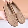 thumbnail image 4 of Women's Wide Toe Box Flats Shoes Knit Ballet Flat Slip-on Dress Walking Comfort Shoes, 4 of 5