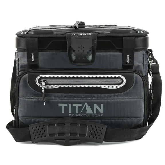 Titan by Arctic Zone 40 Can Collapsible Zipperless Soft Cooler, 27 QT Capacity