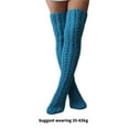 thumbnail image 3 of Thigh High Socks Women Knitted Over the Knee Boot Socks,Winter Warm Leg Warmers, 3 of 6