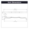 thumbnail image 6 of Belwith Keeler B077290-SN 18 in. Trellis Center to Center Pull - Satin Nickel, 6 of 7