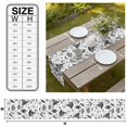 thumbnail image 3 of Black White Halloween Table Runner Minimalist Horror Skull Tablerunners 18 x 72 Inch, Table Decorations Tabletop Scarf for Summer Gathering Holiday Farmhouse Kitchen Dining Decor, 3 of 8