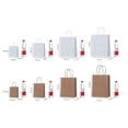 thumbnail image 3 of 10/20/30/40/50 piezas/lote de bolsas de papel Kraft con asas, bolsas de embalaje de regalo para tienda, ropa, suministros de boda y Navidad, kit de bolsos, 3 of 4