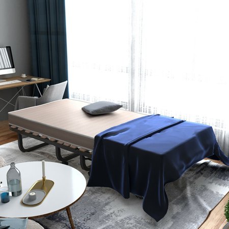 Lit Pliant Avec Matelas En Mousse De Forme Metallique Sur Roulette De Lar Marque Gymax Walmart Canada
