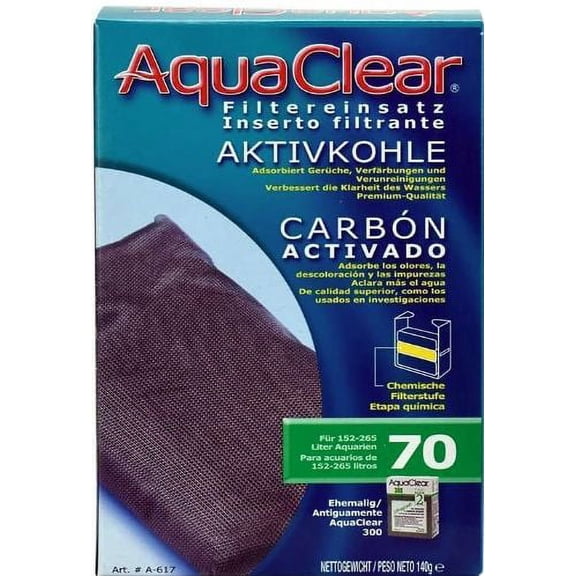 Aquaclear Activated Carbon Filter Inserts [Aquarium, Filter & Bio Bags] For Aquaclear 70 Power Filter