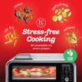 thumbnail image 4 of Kitchen Elite 18L Digital Air Fryer Toaster Oven Combo, Convection Pizza Oven, Silver, 4 of 8