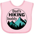 thumbnail image 3 of Inktastic Dad's Hiking Buddy with Mountains and Trees Boys or Girls Baby Bib, 3 of 4