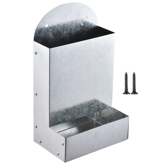 Stainless Steel Fed Poultry Feeder Trough Automatic Self Replenishing Coop Food Dispenser Tray for Chickens