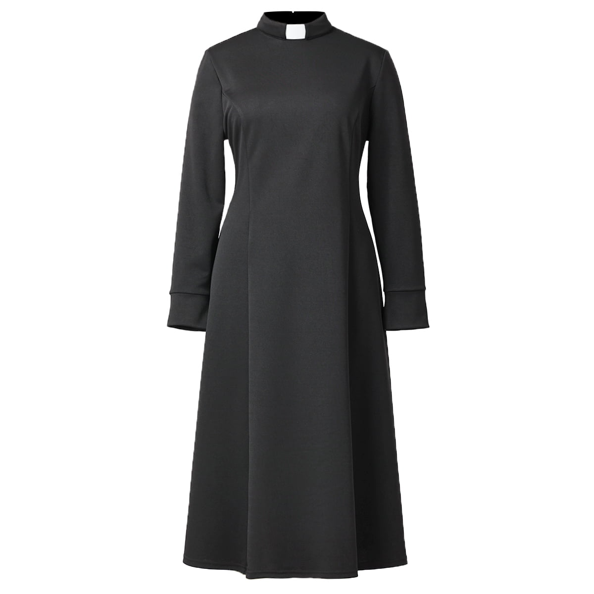 GRACEART Church priest women's dress Long-sleeved priest neck seven ...