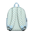 thumbnail image 3 of Green Checkered Backpack Backpack for School,Cute School Bag,Schoolbag with Adjustable Shoulder Straps & Padded Back,13.8"x11.4"x6", 3 of 6