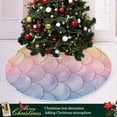 thumbnail image 6 of FMSHPON Mermaid Tail Xmas Christmas Tree Skirt Stand Mat for Holiday Party Decoration Indoor Outdoor 36 inches, 6 of 6