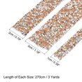 thumbnail image 2 of 3 Roll 9 Yards Self Adhesive Crystal Rhinestone Diamond Ribbon for Arts & Crafts Project Silver Base Champagne Color, 2 of 5