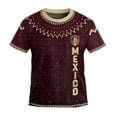thumbnail image 3 of 2026 New Mexico Soccer Jersey Boys, Mexican Jersey Soccer T-Shirt, Soccer Jersey 2D Graphic Crew Neck Short Sleeve Football Tee, Casual Daily Sport Top for Kids, 3 of 8