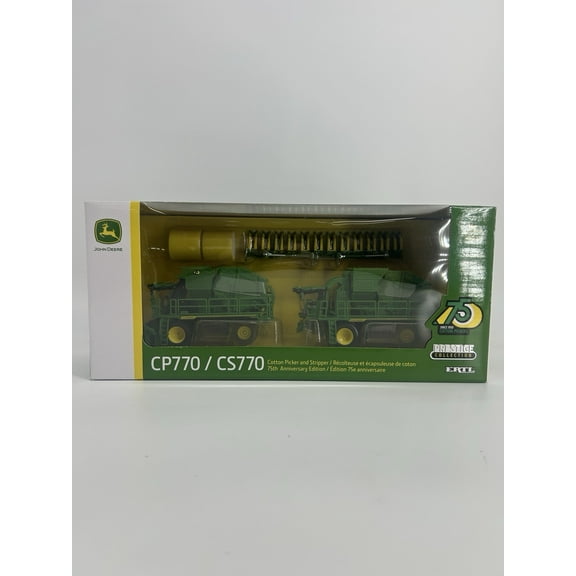 NEW John Deere ERTL 1/64 CS770 & CP770 75th Anniversary Die Cast Set - LP86742