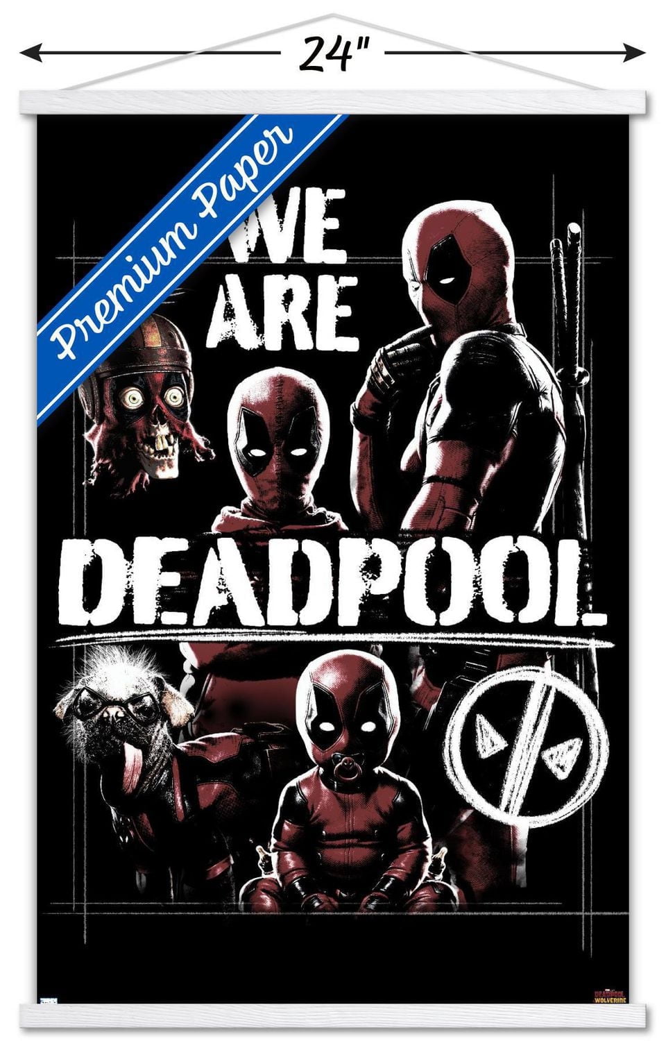 Marvel Deadpool & Wolverine - We Are Deadpool Wall Poster with Magnetic Frame, 22.375" x 34"