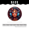 thumbnail image 2 of 14 Inch Wall Clock Battery Operated Silent Clock Decorative for Office, Kitchen, Outdoor, Living Room，African American Woman Music Art, 2 of 4