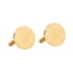 thumbnail image 5 of Gemelos para Hombres Jinwen de Acero Inoxidable Único Oro 1 par, 5 of 8