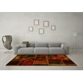 thumbnail image 3 of Ahgly Company Indoor Rectangle Patchwork Yellow Transitional Area Rugs, 2' x 4', 3 of 4
