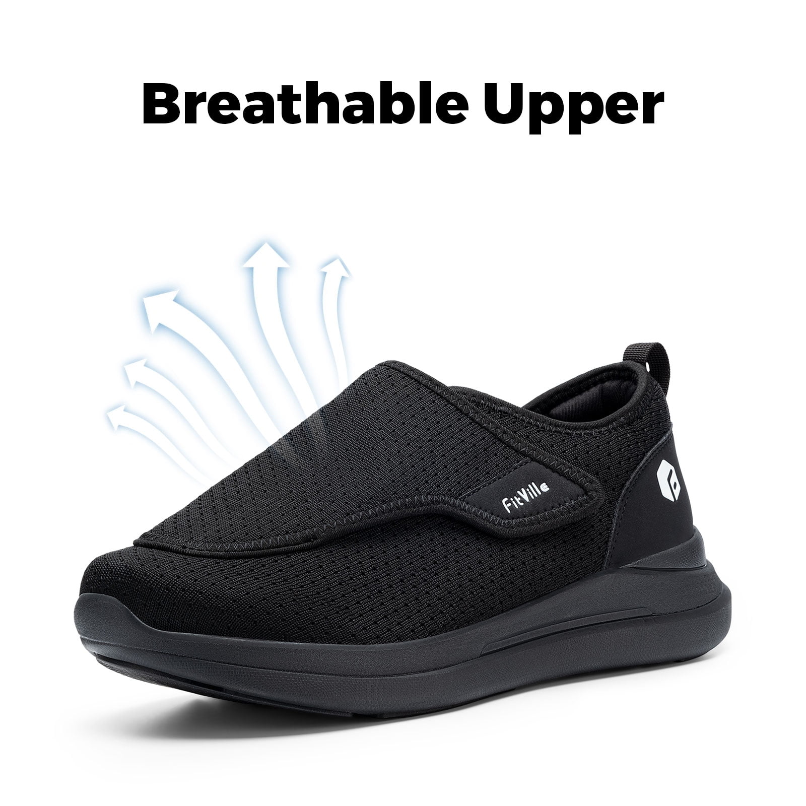 FitVille Diabetic Shoes for Men Extra Wide Walking Shoes for  display picture 3