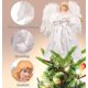 thumbnail image 2 of Decoración para árbol de Navidad Rcrirth Diseño de ángel blanco con luces 32 cm, 2 of 7