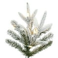 thumbnail image 5 of Vickerman  7.5 ft. x 30 in. Green Frosted Tacoma Fraser Fir Pencil Artificial Pre-Lit Christmas Tree with 700 LED Color Changing - 3 mm, 5 of 11